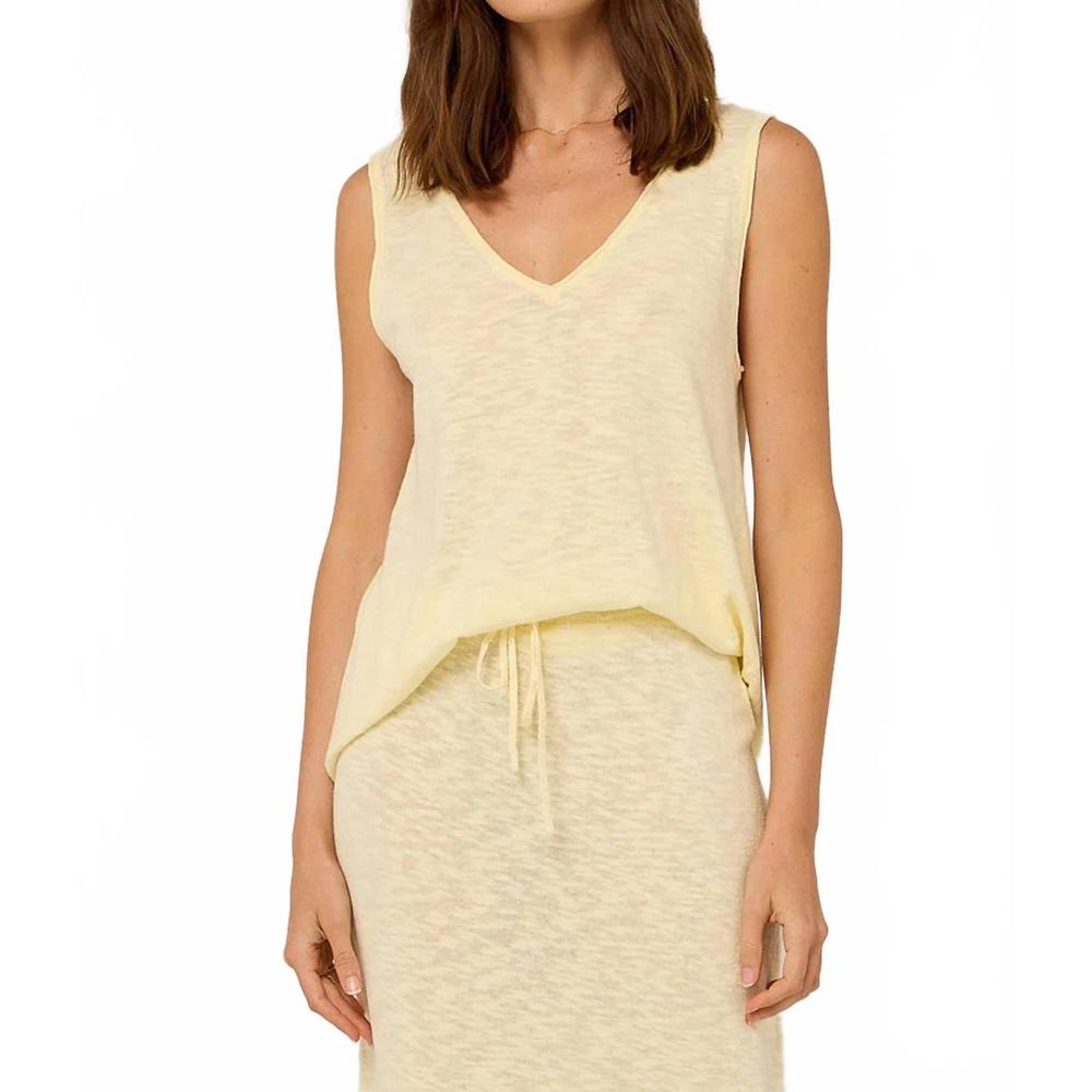 NEW PIPPA georgia sleeveless top in lemon